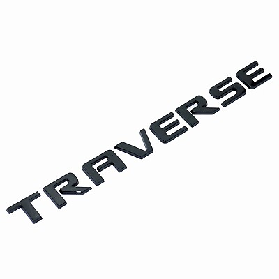 #ad 1x Fits 2009 2017 TRAVERSE Emblem Door amp; Liftgate Badge Gloss Black $16.99