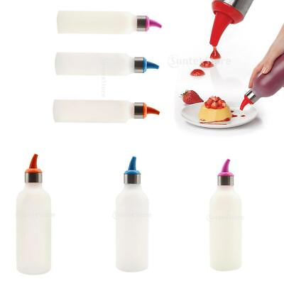 #ad Bottle Squirt Dispenser For Syrup Juice Condiment 3 Colors $8.04