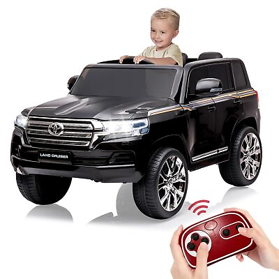 #ad Licensed Toyota Land Cruiser 12V Kids Ride On SUV Car Toys 2 Seater Xmas Gift $239.99