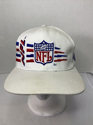 #ad RARE VINTAGE NFL Logo Sports Specialties Pro Authentic White Snapback Hat $35.99