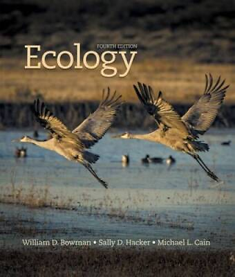 #ad Ecology Fourth Edition Hardcover By Bowman William D. GOOD $12.40