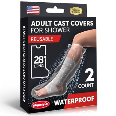 #ad 100% Waterproof Cast Covers for Shower Leg ã€Watertight Sealã€#x27; Reusable 2... $14.54