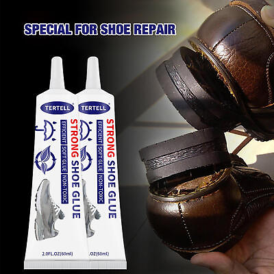 #ad 2Pcs Shoe Sole Repair Glue Shoe Repair Adhesive for Sneaker Boot Soles Heel 60ML $7.99