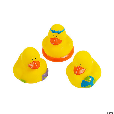 #ad 3 BEACH RUBBER DUCKIES 2quot; DUCK DUCK quot;Flat Rate Shippingquot; $5.95