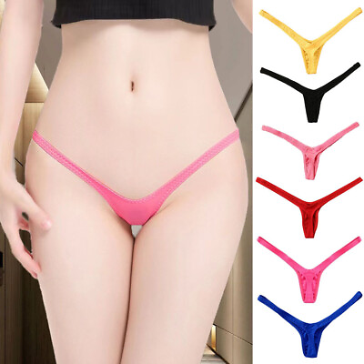 #ad Womens Ladies Mini G String Micro Thong Sexy Underwear Lingerie Knickers Panties $2.69