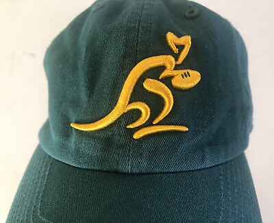 #ad Wallabies Australia Rugby Official Green One Size Hat Cap Licensed Fast Shipping $69.95