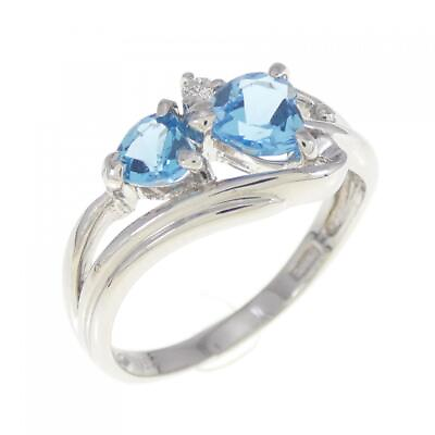 #ad Authentic PT Blue Topaz Ring #260 006 557 9435 $241.08