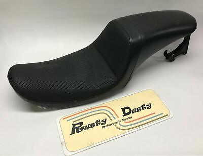 #ad Harley Le Pera Seat LN 522 Dyna Leather Black Cafe racer style $309.99