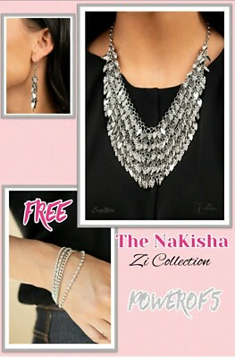 #ad Paparazzi Jewelry * The NaKisha * Zi Collection Free Bracelet amp; Makeup bag $25.00