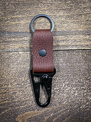#ad Leather sling clip Keychain Fob Belt Loop Clip Tinkerman Leatherworks Brown $19.99