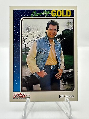 #ad 1992 CMA COUNTRY GOLD #24 JEFF CHANCE TRADING CARD $3.19