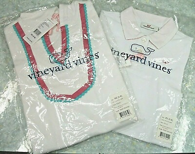 #ad Lot of 2 Vineyard vines Girls Knit Hoodie cover up and Polo shirt Size XS 5 6 $29.00