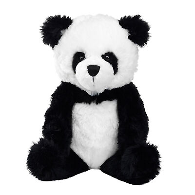 #ad Lambs amp; Ivy Wild Life Black White Plush Panda Bear Stuffed Animal Toy Lucky $24.99