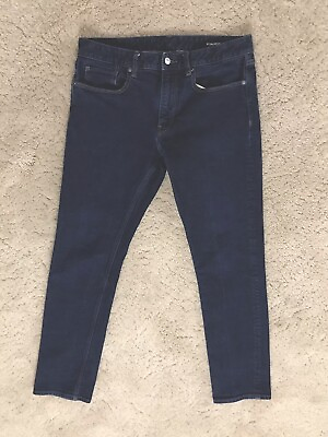 #ad Bonobos Tailored Blue Jeans Men 35x30 tag 34x32 Organic Cotton Stretch Pockets $31.99