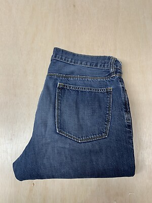 #ad Gap 1969 Premium Loose Jeans Men#x27;s 35x30 Actual 36x28.5 Dark Wash Denim Cotton $11.82