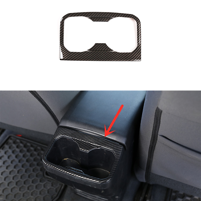 #ad FOR Toyota Tacoma 2016 2023 Carbon fiber Water Rear Cup Holder Cover Trim 1pcs $31.00