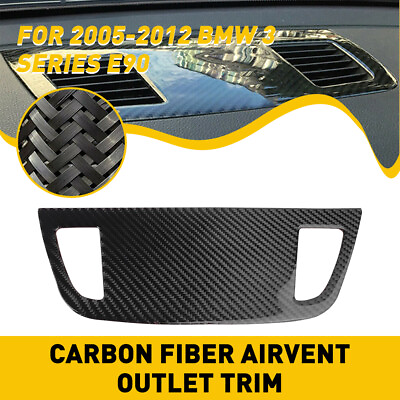 #ad Carbon Fiber Car Dashboard Air Vent Outlet Trim Sticker 05 12 For BMW 3Series $14.69