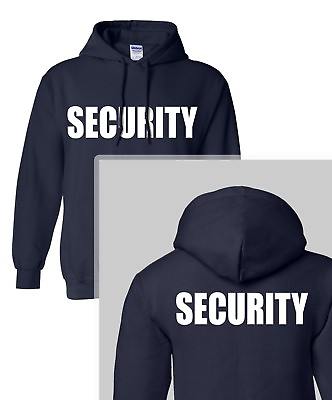 SECURITY HOODED SWEAT Event Bouncer Staff Guard Police Shirt HOODY $26.95