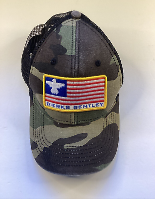 #ad Dierks Bentley Camo Official Brand Baseball Hat Cap Mesh SnapBack Embroidered $8.73