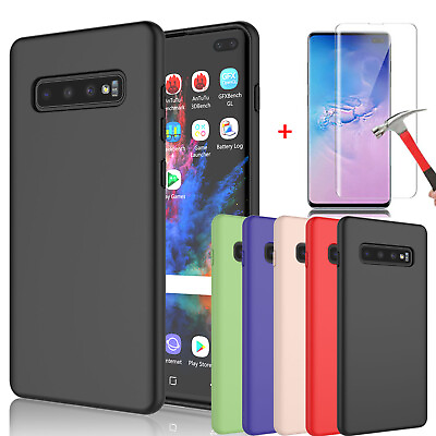#ad For Samsung Galaxy S10e S10 S10 Plus S9 Shockproof Silicone Case Phone Cover $5.41