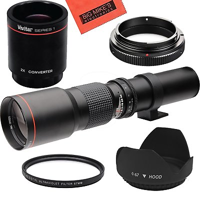 #ad 500mm 1000mm Telephoto Lens for Nikon F D5600 D5500 D5300 D5200 D5100 $109.00