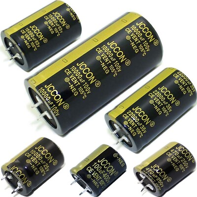 #ad Range of Snap in Electrolytic Radial Capacitors 100uF 47000uF 25V 450V 105°C $135.90