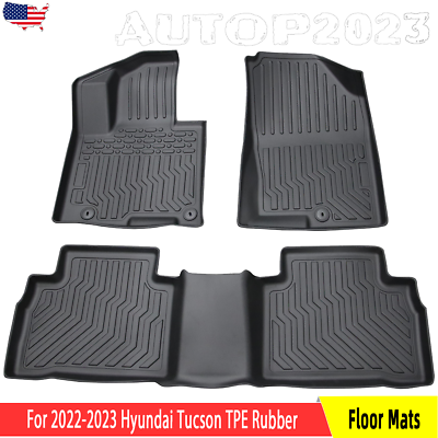 #ad Floor Mats Cargo Liners Carpets for 2022 2023 Hyundai Tucson All Weather TPE $60.72