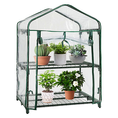 #ad Garden Green House Warm Mini Greenhouse Flower Plants Gardening Tier PVC Cover $17.54