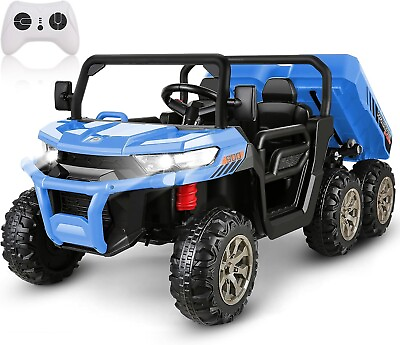 #ad 24V 2 Seater Kids Ride on UTV Car 4WD Powerful Electric Vehicle w Dump Bed NEW $329.99