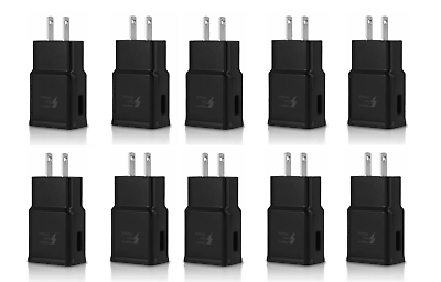 #ad 10x Adaptive Fast Charging Wall Charger For OEM Samsung Galaxy S8 S9 S10 Black $22.99
