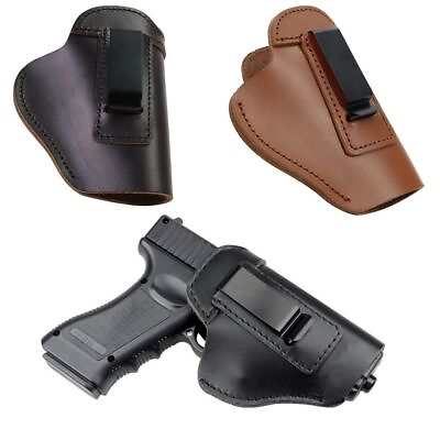 #ad Pistol Holster Cowhide Outdoor Tactical Equipment Small Holster Glock Leather $16.30