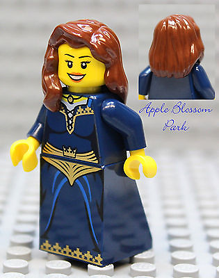 #ad LEGO Dark Blue FEMALE MINIFIG Pirate Castle Kingdom Princess Girl w Dress Skirt $14.99