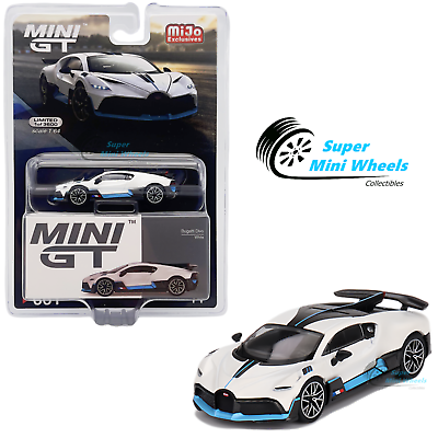 #ad Mini GT 1:64 Bugatti Divo White #661 $13.99