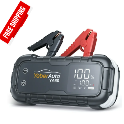 #ad Car Battery Jump Starter 6000A 26800mAh Powerful Portable Jump Box $122.41