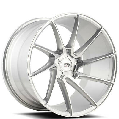 #ad 4ea 20quot; Staggered Savini Wheels Black Di Forza BM15 Silver Rims S5 $2044.00