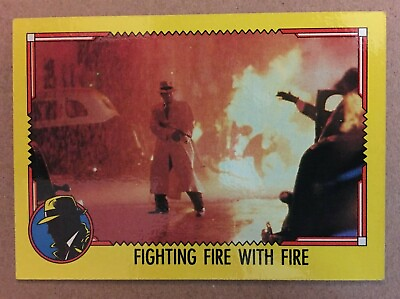 #ad 1990 Topps Dick Tracy Card #80 Fighting Fire with Fire Warren Beatty $0.99