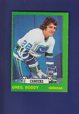 #ad Greg Boddy RC 1973 74 O PEE CHEE OPC Hockey #235 EXMT OC Vancouver Canucks C $2.79