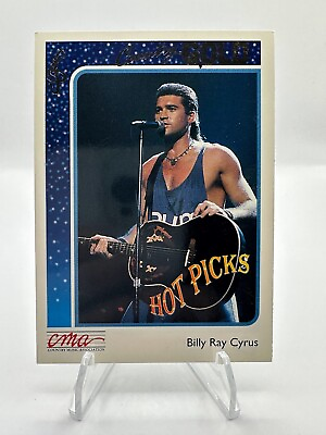 #ad 1992 CMA COUNTRY GOLD #1 BILLY RAY CYRUS TRADING CARD GOLD FOIL PARALLEL $3.99