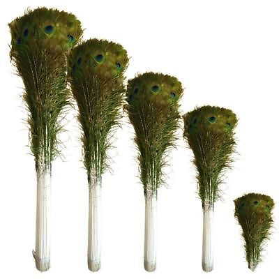 #ad 10 100Pcs Natural Peacock Feathers Eyes 70 80CM 28 32Inch DIY Wedding Home Plume $69.99