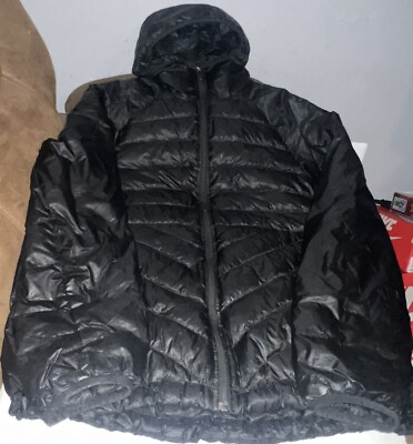 #ad The North Face Black Puffer Ski Jacket Coat Hooded Mens Size XL Down Quilted $67.47