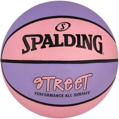Spalding Street Outdoor Basketball Intermediate Size 6 28.5quot; Pink Purple $19.33