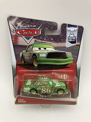 #ad DISNEY PIXAR CARS 2014 PISTON CUP GREEN HTB #86 CHICK HICKS Mattel $16.99