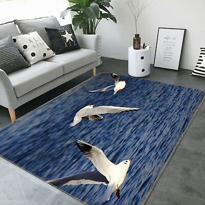 #ad 3D Ocean Seagull B106 Animal Non Slip Rug Mat Elegant Photo Carpet Zoe AU $69.99