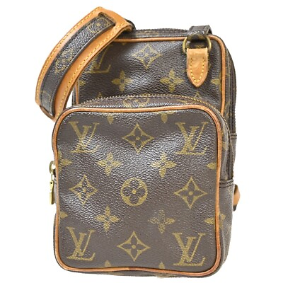 #ad LOUIS VUITTON Mini Amazon Shoulder Bag Monogram Leather Brown M45238 69EA921 $258.00