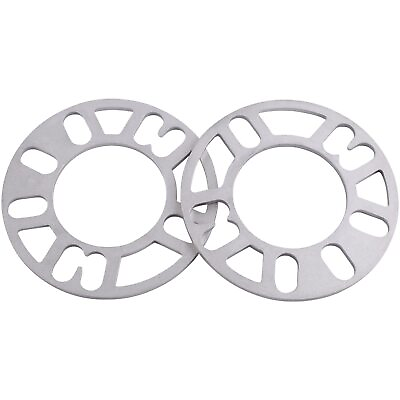 #ad Universal Wheel Spacers 5mm Thickness Set of 2 4 amp; 5 Lug Rims Bolt Pattern $17.53