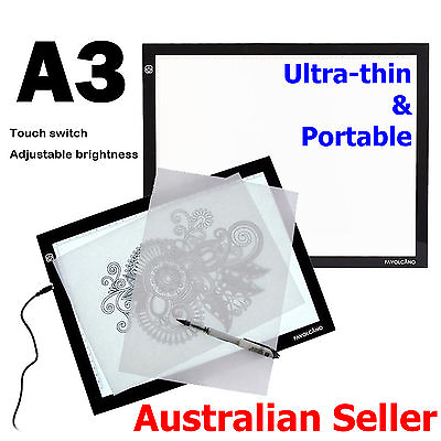 #ad A3 LED Light Tracing Box Design Tattoo Stencil Artist Drawing Lightbox Pad Board AU $99.99