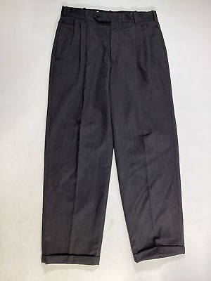#ad Mens Unbranded Gray Dress Pants Size 32x29.5 EUC $29.99