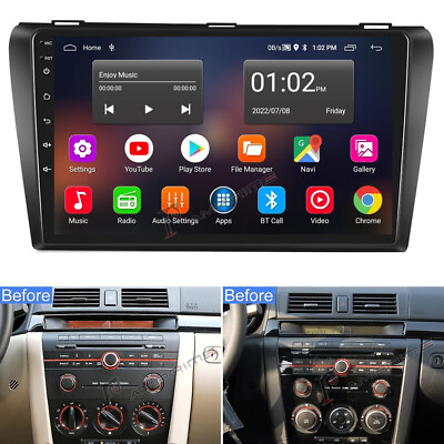 #ad 9quot; For Mazda 3 2004 2009 Android 13 Car GPS Stereo Radio Navi Bluetooth Wifi RDS $109.99