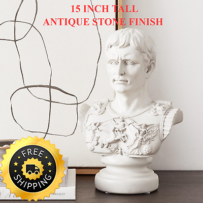 #ad Roman Emperor Julius Caesar BUST STATUE Art Sculpture Tabletop Display Decor New $137.74
