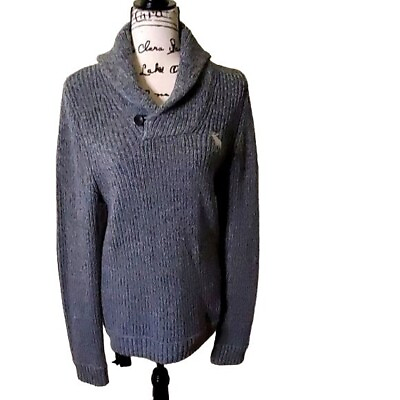 #ad Abercrombie amp; Fitch Grandpa Shawl Collar Sweater Size L $25.00